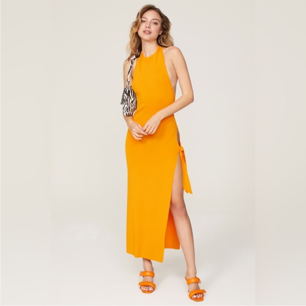 Simon Miller Asymmetrical Orange Dress